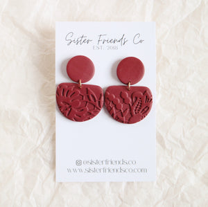 Sawyer Lace Earrings | Red | Fall Staple